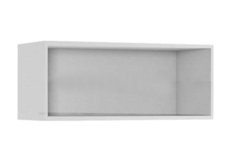 Тумба навесная Флорис 3 черный глянец / белый