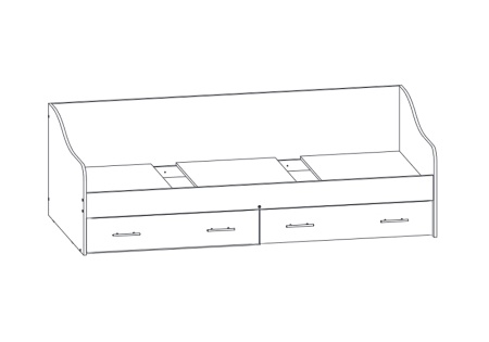 Кровать Вега FASHION-1 белый / розовый