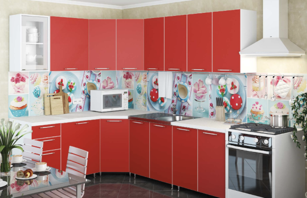 Кухонный Гарнитур Модрест Угловой 4300 мм/Разные Цвета