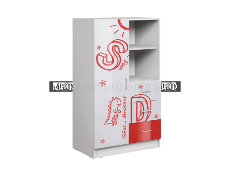 Шкаф Комбинированный Алфавит (Ш-802 мм х Г-460 мм x В-1376 мм)/Разные Цвета