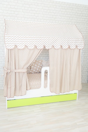 Кровать Сказка (Домик со Вторым Выдвижным Местом)/Спальное Место 800 х 1600 мм