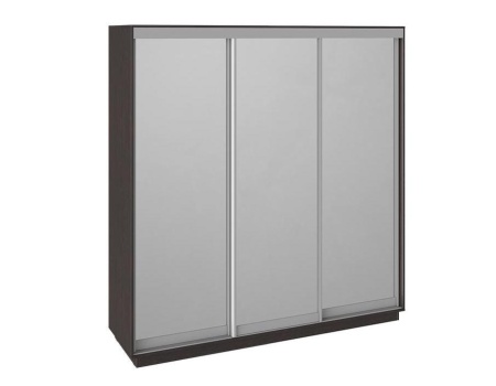 Шкаф-Купе 3-х Створчатый Зеркальный (Ш-2100 × В-2200 × Г-600)/Разные Цвета
