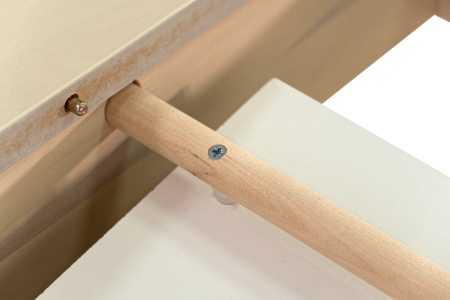 Стол обеденный раздвижной с овальной крышкой выбеленная береза