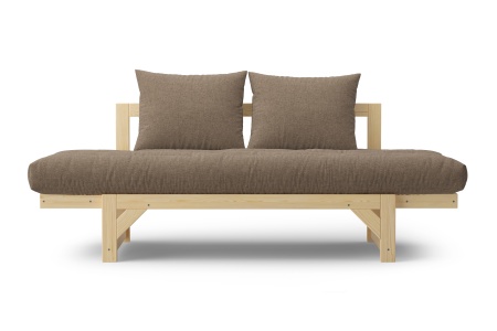 Диван кушетка Амбер рогожка коричневая